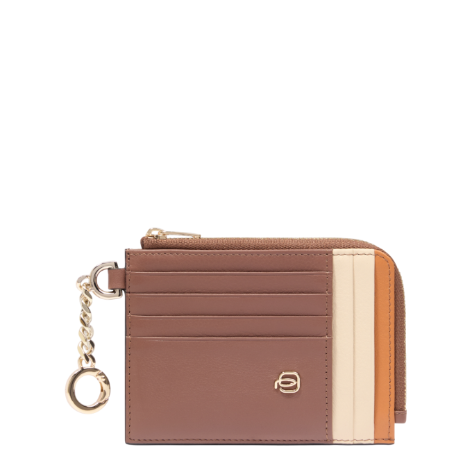 Чехол для кредитных карт PIQUADRO LYRA оранжевый/бежевый, натуральная кожа PP5910W92R/MBE