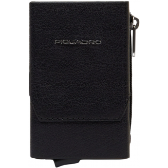 Чехол для кредитных карт PIQUADRO SOLM PP5585S141R/N черный кожа