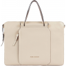 Деловая сумка женская PIQUADRO CIRCLE с отделением для ноутбука 15.6" бежевая/кофейная натуральная кожа CA4021W92/BECU