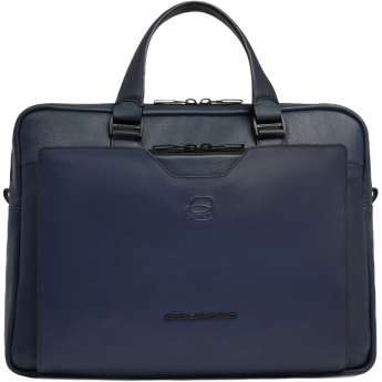 Деловая сумка мужская PIQUADRO AEL CA6920S142/BLU с отделением для ноутбука 14" синяя натуральная кожа