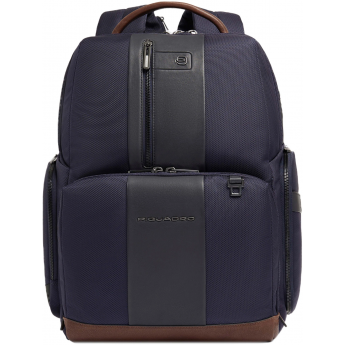 Рюкзак мужской PIQUADRO BRIEF2 CA4439BR2BM/BLUCU темно-синий/коричневый