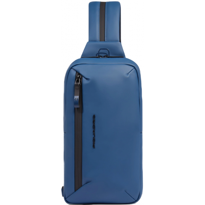 Рюкзак слинг PIQUADRO CORNER 2.0 C20W серо-голубой полиуретан CA6466C2OW/AV