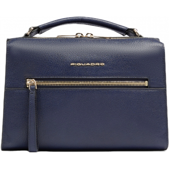 Сумка женская PIQUADRO PATRICIA BD6954W140/BLU темно-синяя натуральная кожа