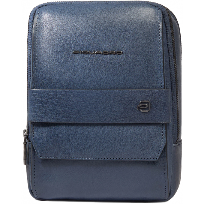 Сумка мужская PIQUADRO SOLM серая натуральная кожа CA7030S141/AV