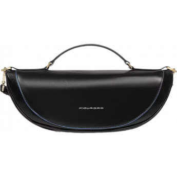 Сумка на пояс женская PIQUADRO BLUE SQUARE CA6676B2/N черный натуральная кожа